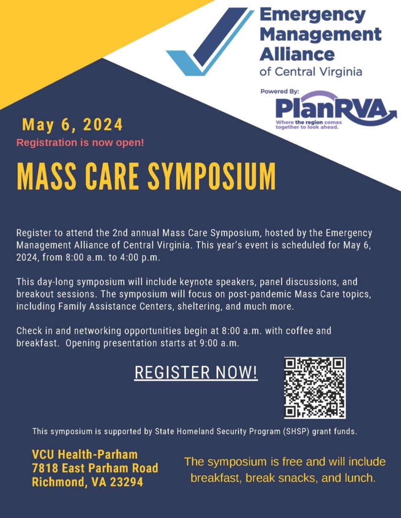 2024 Mass Care Symposium May 6 VCU